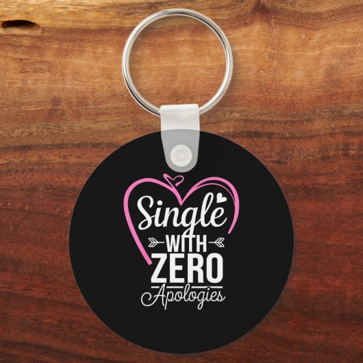 Single With Zero Alogies Anti Valentine Day  キーホルダー (正面)