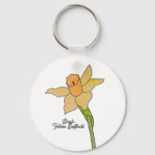 Single Yellow Daffodil  キーホルダー (正面)