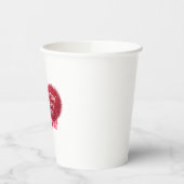 Singles valentine's day sarcastic text on heart 紙コップ (左)