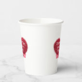 Singles valentine's day sarcastic text on heart 紙コップ (左)