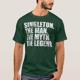 SingletonSingletonファミリ名Singleton姓 Tシャツ