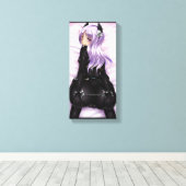 SingleZ "Make Me"黒と紫の変体キャンバス キャンバスプリント (インサイチュ (ウッドフロア))