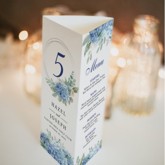 SINIブルーアジサイ三つ折メニュー ポスター