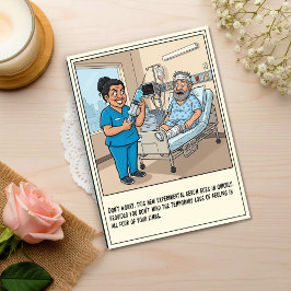 Sinister Nurse Prepares Injection Get Well ポストカード