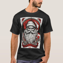 Sinister Santa Circle Tee:レトロベクトルアートバイダン