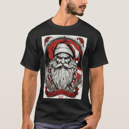 Sinister Santa Circle Tee:レトロベクトルアートバイダン Tシャツ