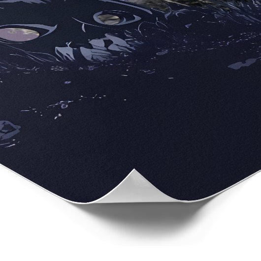 Sinister Witch Casting a Spell in a dark Forest ポスター (角)