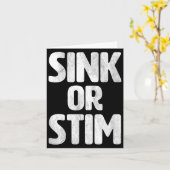 Sink Stim Neurodivergent Normalize Autism Stimming カード (黄色い花)