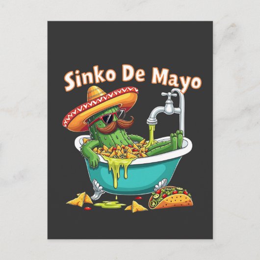 Sinko de Mayo「おもしろいCinco de Mayo Cactus」 シーズンポストカード (正面)
