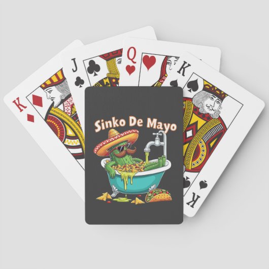 Sinko de Mayo「おもしろいCinco de Mayo Cactus」 トランプ (裏面)