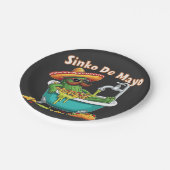 Sinko de Mayo「おもしろいCinco de Mayo Cactus」 ペーパープレート (アングル)