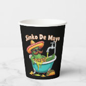 Sinko de Mayo「おもしろいCinco de Mayo Cactus」 紙コップ (正面)