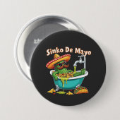 Sinko de Mayo「おもしろいCinco de Mayo Cactus」 缶バッジ (正面&裏面)