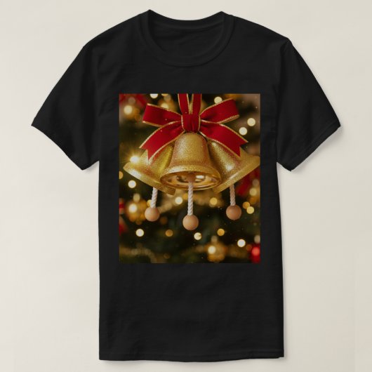 Sinos de Natal Dourados Tシャツ (デザイン正面)