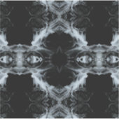 Sins and Virtues Abstract Black White Fluid Art シール (正面)