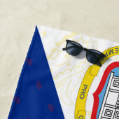 Sint Maartenの旗のビーチタオル ビーチタオル (インサイチュ)