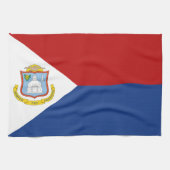Sint Maarten Flag キッチンタオル (横)