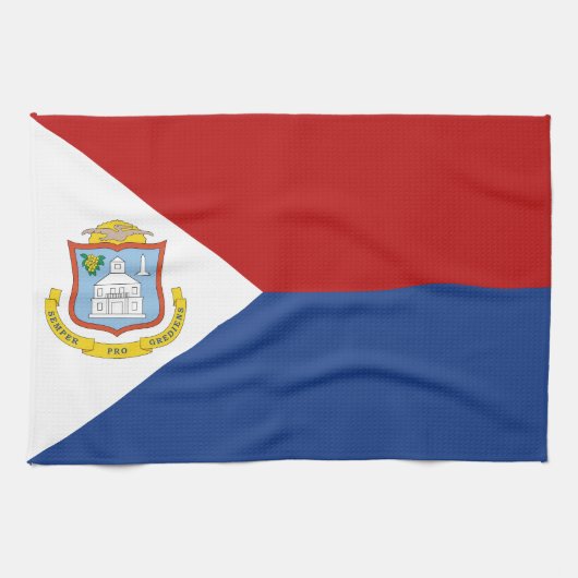 Sint Maarten Flag キッチンタオル (横)