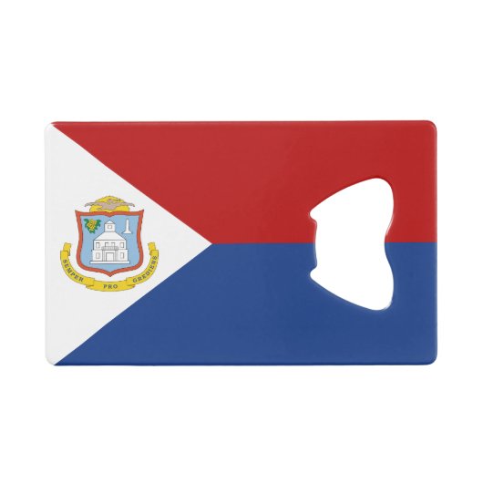 Sint Maarten Flag クレジットカード栓抜き (正面(横))