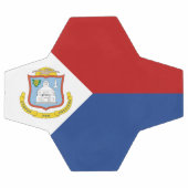Sint Maarten Flag サッカーボール (フラット)