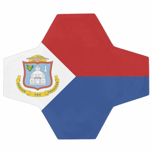 Sint Maarten Flag サッカーボール (フラット)