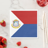 Sint Maarten Flag スタンダードランチョンナプキン (インサイチュ)