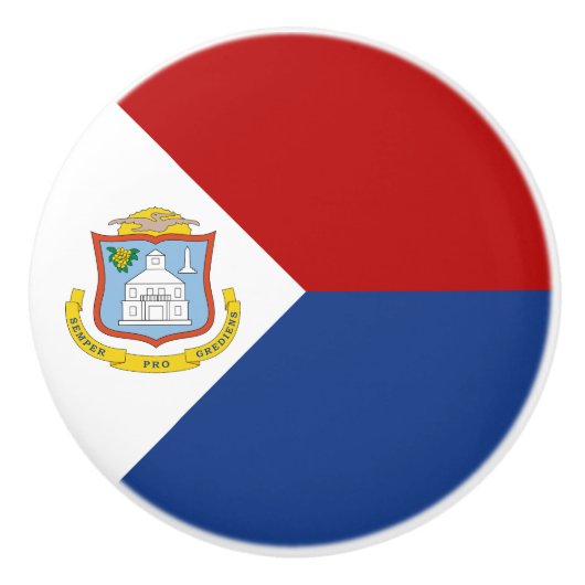 Sint Maarten Flag セラミックノブ (正面)