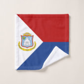 Sint Maarten Flag バスタオルセット (ウォッシュタオル)