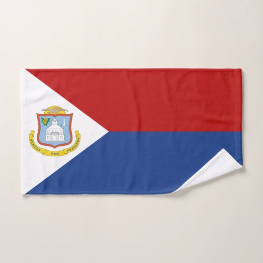 Sint Maarten Flag バスタオルセット (ハンドタオル)