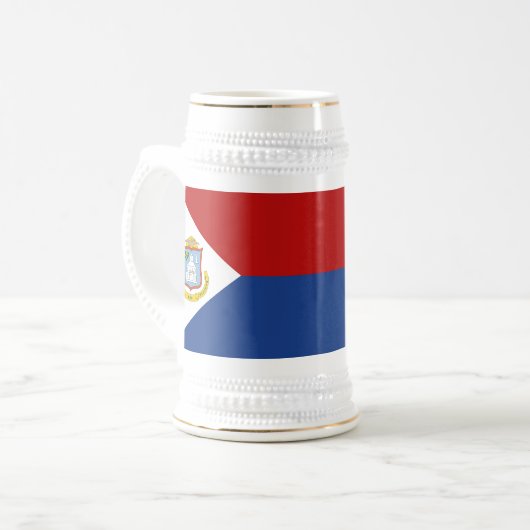 Sint Maarten Flag ビールジョッキ (正面左)