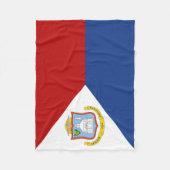Sint Maarten Flag フリースブランケット (正面)