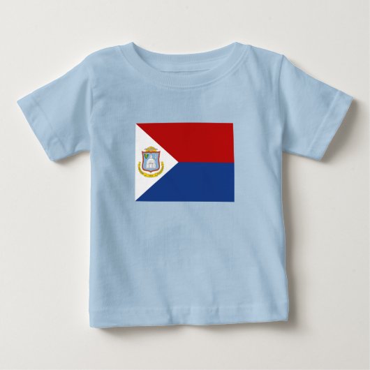 Sint Maarten Flag ベビーTシャツ (正面)