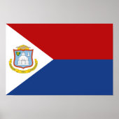 Sint Maarten Flag ポスター (正面)