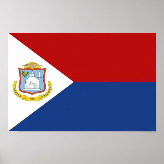 Sint Maarten Flag ポスター (正面)