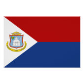 Sint Maarten Flag ポスター (正面)