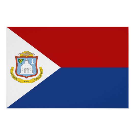 Sint Maarten Flag ポスター (正面)
