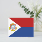 Sint Maarten Flag ポストカード (スタンド正面)
