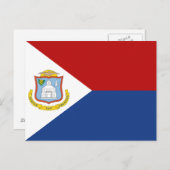 Sint Maarten Flag ポストカード (正面/裏面)
