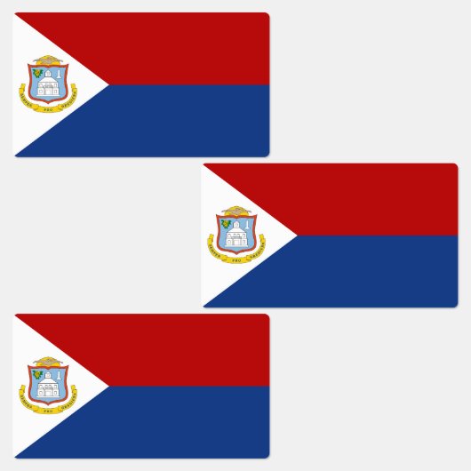 Sint Maarten Flag ラベル (グループ)