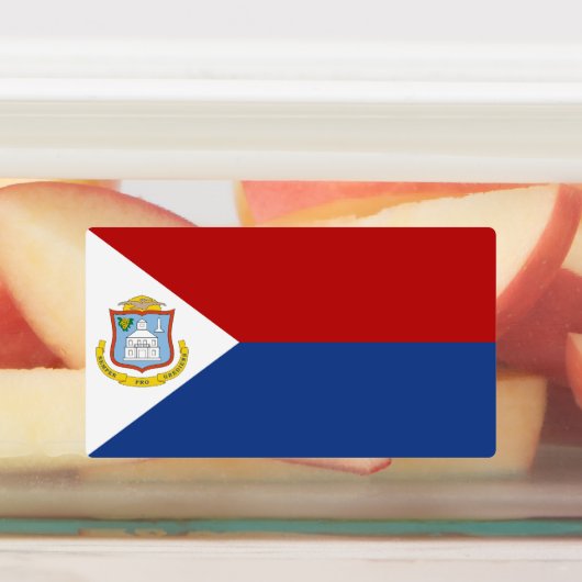 Sint Maarten Flag ラベル (貼付)