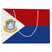 Sint Maarten Flag ラージペーパーバッグ (裏面)