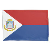 Sint Maarten Flag 枕カバー (正面)