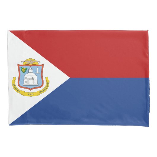 Sint Maarten Flag 枕カバー (正面)