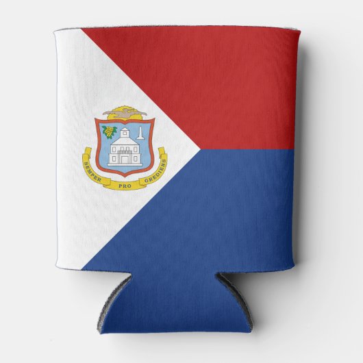 Sint Maarten Flag 缶クーラー (正面)