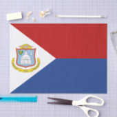 Sint Maarten Flag 薄葉紙 (クラフト)