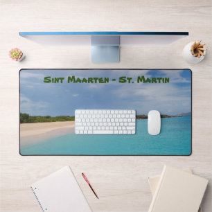 Sint Maarten - St. Martin Photo Collage デスクマット