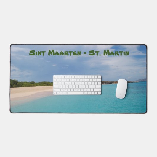 Sint Maarten - St. Martin Photo Collage デスクマット (キーボード&マウス)