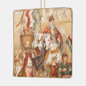 SinterklaasのオランダSt.ニックのヴィンテージセントニコラス セラミックオーナメント (左)