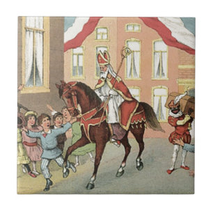 SinterklaasのオランダSt.ニックのヴィンテージセントニコラス タイル