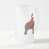 Sinterklaas op een olifant フロストグラスビールジョッキ (正面右)